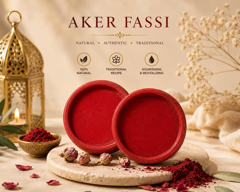 Aker Fassi 🌹 Il rossetto tradizionale marocchino  - Tinta labbra e guance 100% naturale