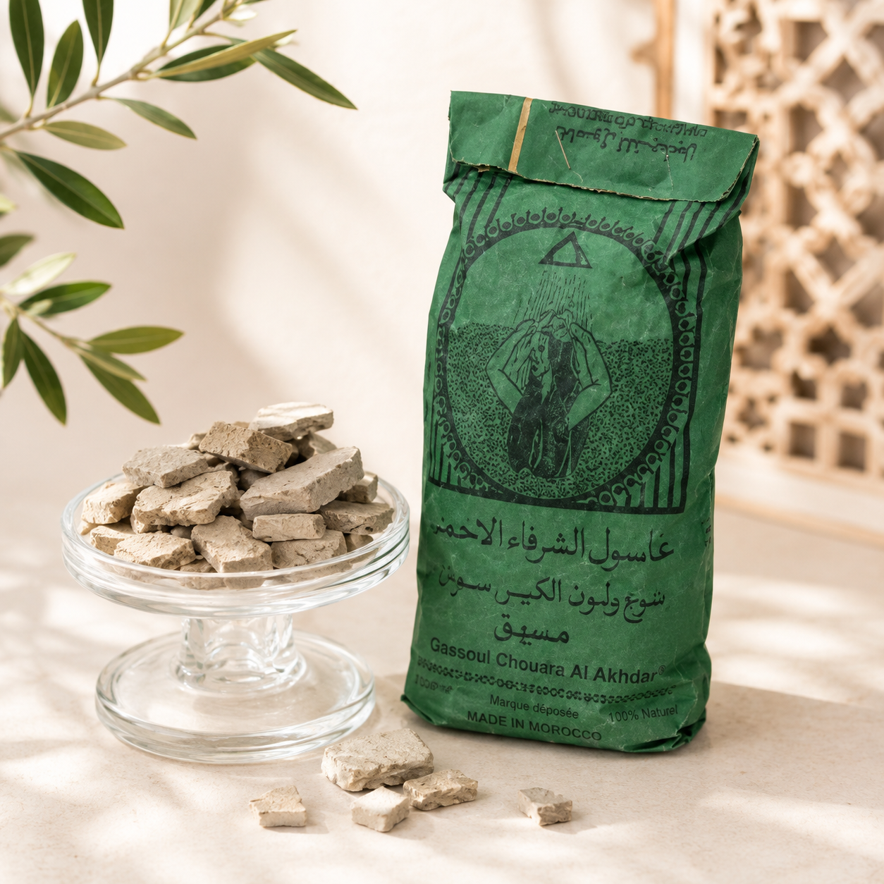 Ghassoul Argilla del Marocco 500 grammi 100% naturale