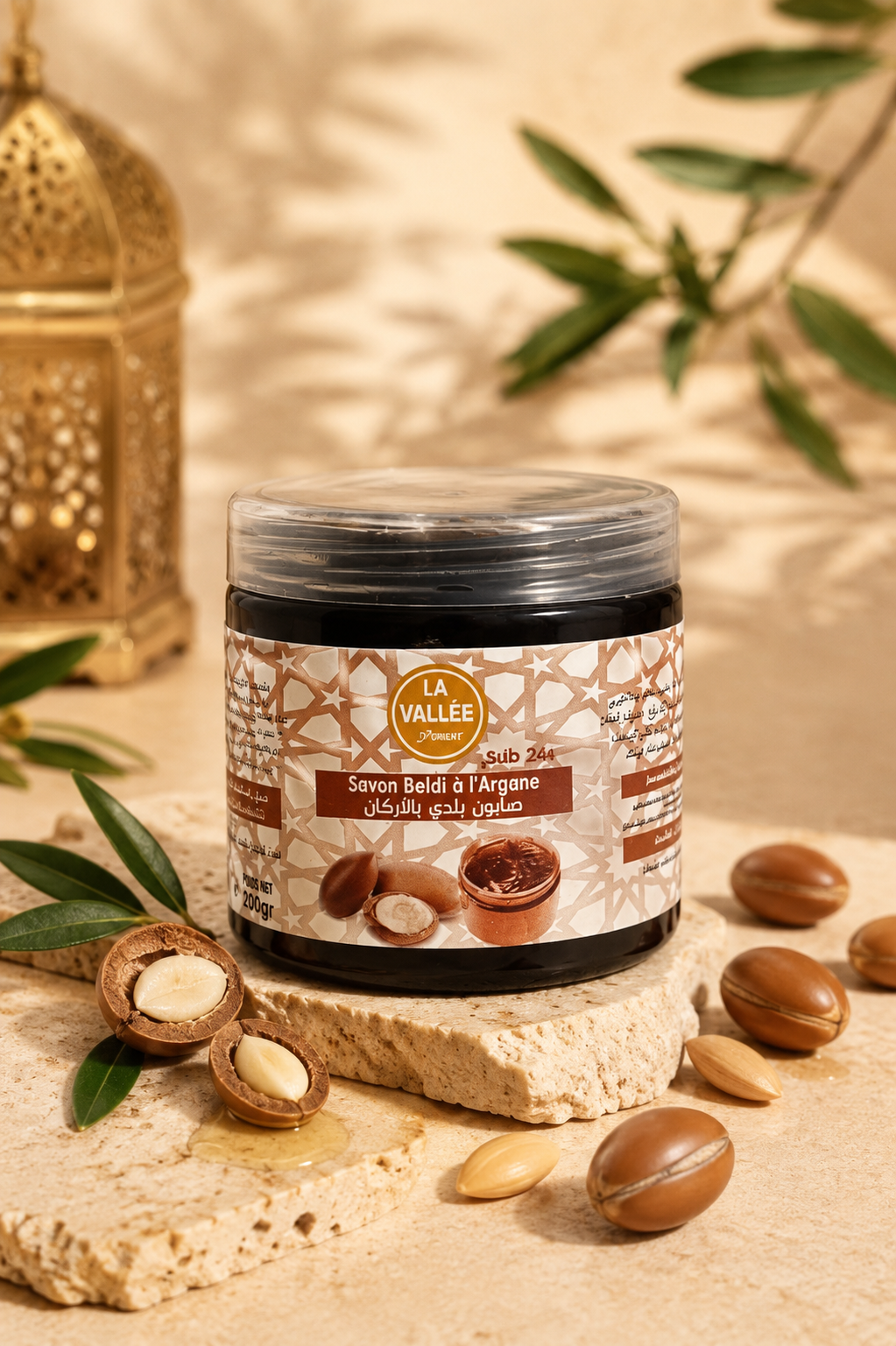 Sapone nero hammam Marocchino -  Argan & Lavanda